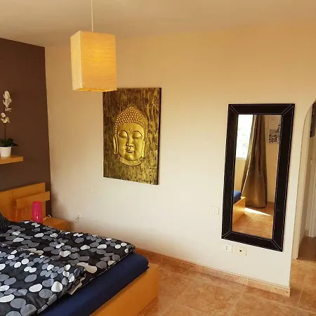 Roque Del Conde With Fantastic Sea View, Terrace, Pool, Wifi, Sat-tv, Garage 아데제