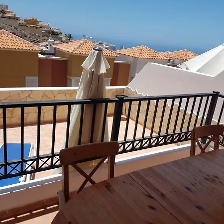Roque Del Conde With Fantastic Sea View, Terrace, Pool, Wifi, Sat-tv, Garage Costa Adeje (Tenerife)