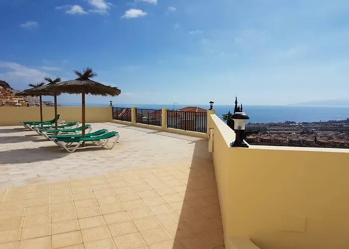 Roque Del Conde With Fantastic Sea View, Terrace, Pool, Wifi, Sat-tv, Garage