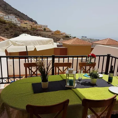 Roque Del Conde With Fantastic Sea View, Terrace, Pool, Wifi, Sat-tv, Garage Nyaraló